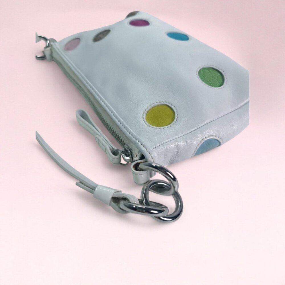 COACH Vintage White Mini Dots Bag 3677 - Picture 5 of 9
